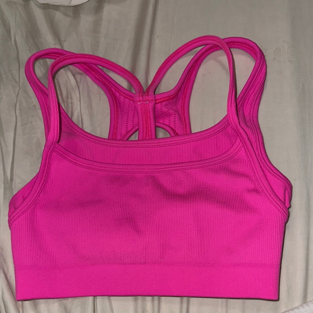 Beyond Yoga Vibrant Pink Sports Bra